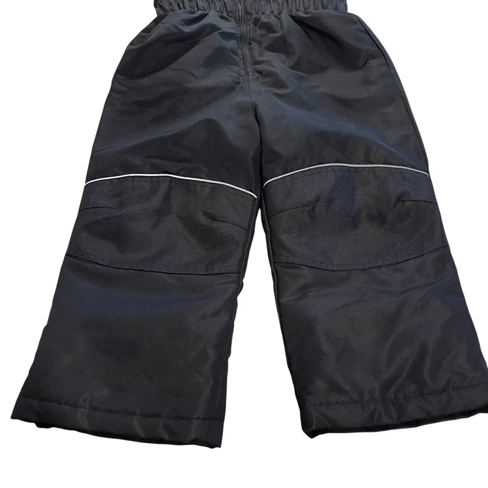 Wonder Nation Ski‎ Bib Kids Size 4T Black Insulated Suspenders Snow Sledding EUC